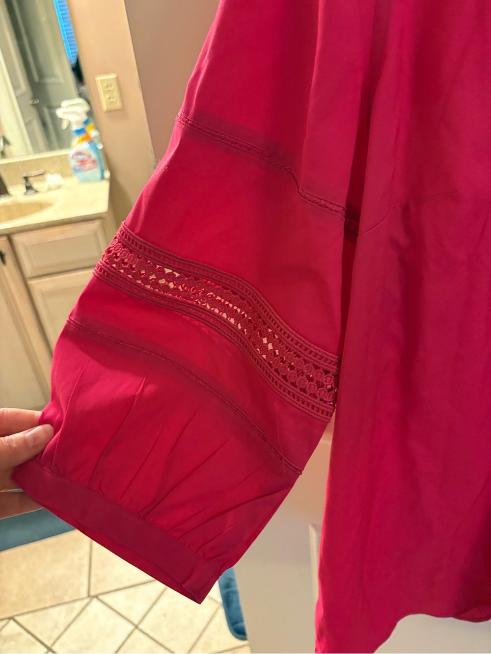 Chico's Bright Pink V Tunic Top - Picture 4 of 16